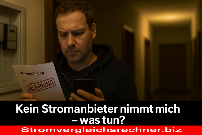 Kein Stromanbieter nimmt mich, was tun?